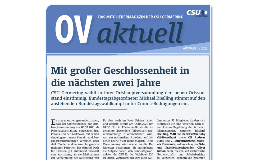 OVaktuell – Ausgabe 1/2021