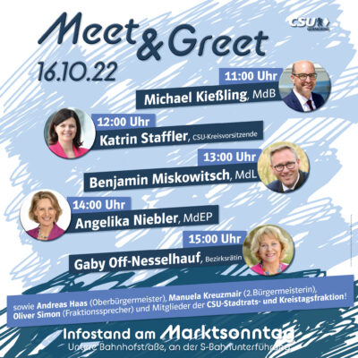 "Meet & Greet" am Marktsonntag